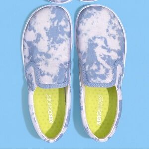 Xero Shoes Kids Blue and White Sneakers